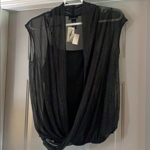 Lane Bryant Black Blouse
